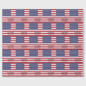 Amerikaanse vlag en Verenigde Staten van Amerika/s Cadeaupapier (Vlak)