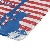 Amerikaanse vlag en Vrijheidsbeeld Snijplank (Hoek)