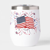 Amerikaanse vlag en vuurwerk (Voorkant)