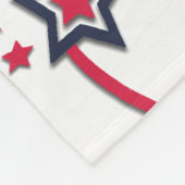 Amerikaanse vlag en vuurwerk fleece deken (Hoek)