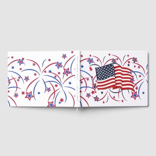 Amerikaanse vlag en vuurwerk Gala Gastenboek (Volledig)