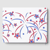Amerikaanse vlag en vuurwerk Gala Gastenboek (Achterkant)