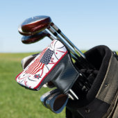 Amerikaanse vlag en vuurwerk golfheadcover (Insitu)