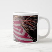 Amerikaanse vlag en vuurwerk grote koffiekop (Rechts)
