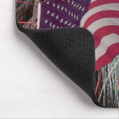 Amerikaanse vlag en vuurwerk muismat (Hoek)