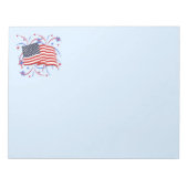 Amerikaanse vlag en vuurwerk notitieblok (Voorkant)