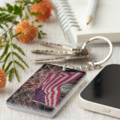 Amerikaanse vlag en vuurwerk sleutelhanger (Voorkant Rechts)