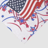 Amerikaanse vlag en vuurwerk tissuepapier (Detail)