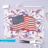 Amerikaanse vlag en vuurwerk tissuepapier (Craft)