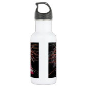Amerikaanse vlag en vuurwerk waterfles  (Achterkant)
