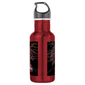 Amerikaanse vlag en vuurwerk waterfles (Achterkant)