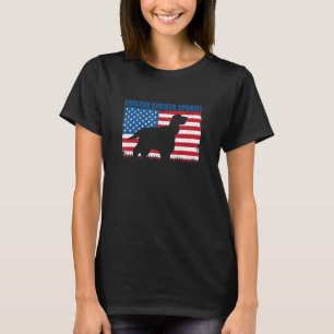 Amerikaanse vlag Engelse Cocker Spaniel T-shirt