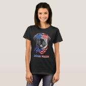 Amerikaanse vlag Engelse Mastiff Hondenliefhebber  T-shirt (Voorkant volledig)