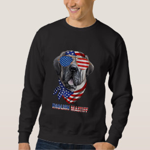 Amerikaanse vlag Engelse Mastiff Hondenliefhebber  Trui