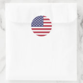 Amerikaanse vlag Envelope Seal Ronde Sticker (Tas)