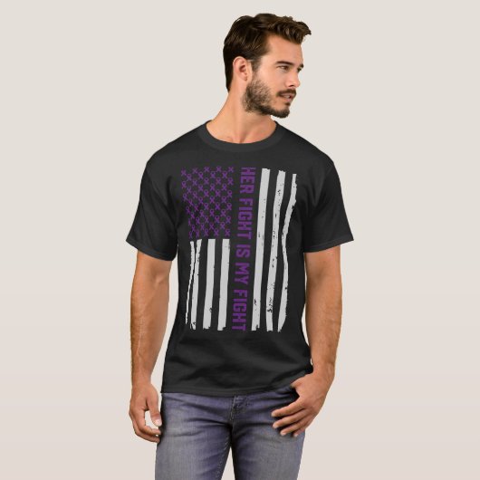 Amerikaanse vlag Epilepsy Awareness T-Shirt T-shir (Voorkant volledig)