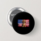 Amerikaanse Vlag Er Spaniel Hond Dier 4 Juli Ronde Button 5,7 Cm (Voorkant /achterkant)