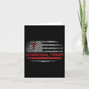 Amerikaanse vlag ergotherapie of student terug kaart