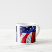 Amerikaanse vlag espresso kop (Voorkant rechts)