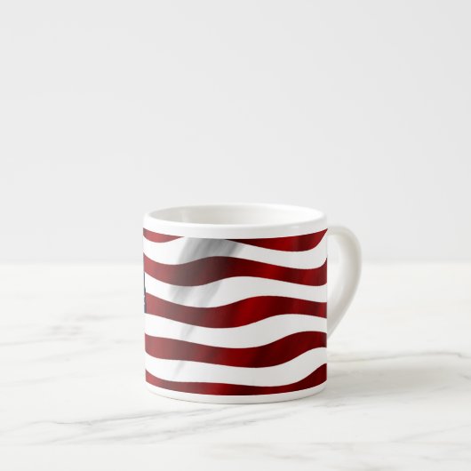 Amerikaanse vlag espresso kop (Voorkant rechts)