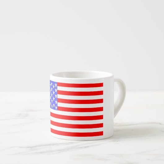 Amerikaanse vlag espresso kop (Voorkant rechts)