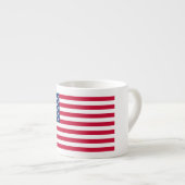 Amerikaanse vlag Espresso Mok (Voorkant rechts)