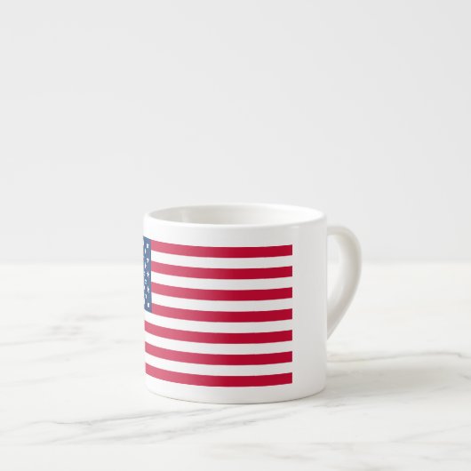 Amerikaanse vlag Espresso Mok (Voorkant rechts)