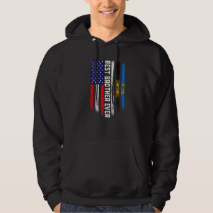 Amerikaanse vlag & Estland vlag beste broer ooit P Hoodie