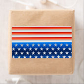 Amerikaanse vlag etiket (Insitu)