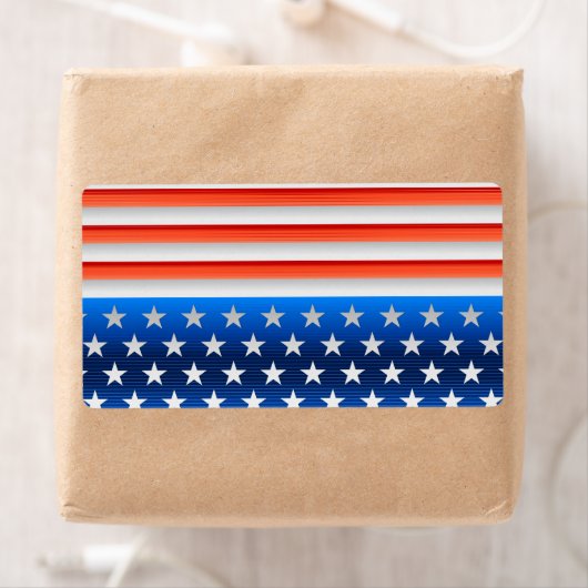 Amerikaanse vlag etiket (Insitu)