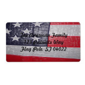 Amerikaanse vlag etiket (Voorkant)