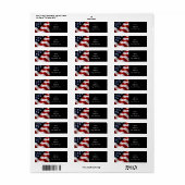 Amerikaanse vlag etiket (Full Sheet)
