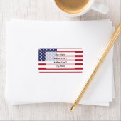 Amerikaanse vlag etiket (Insitu)
