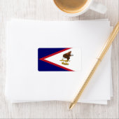 Amerikaanse vlag etiket (Insitu)