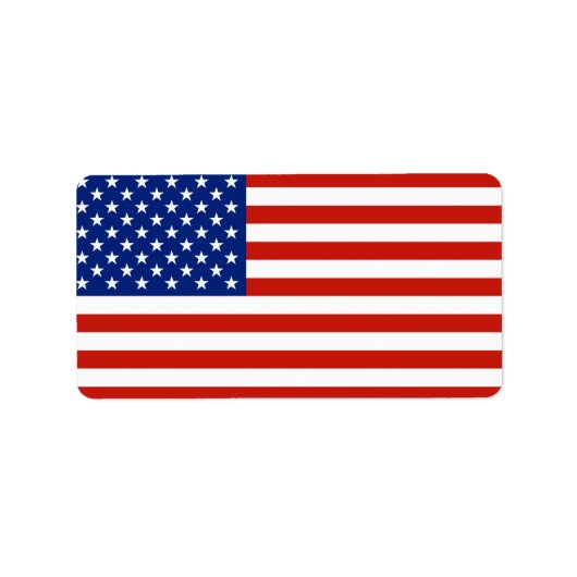 Amerikaanse vlag etiket (Voorkant)