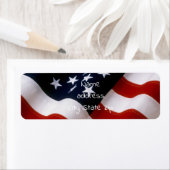 Amerikaanse vlag etiket (Insitu)