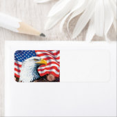 Amerikaanse vlag etiket (Insitu)