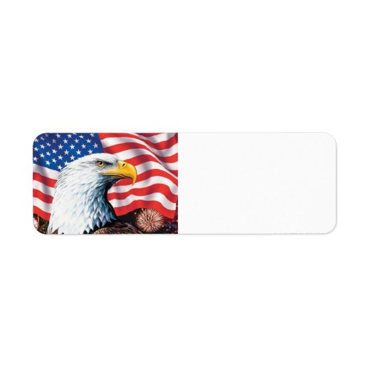 Amerikaanse vlag etiket (Voorkant)