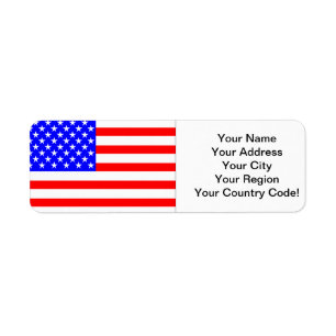 Amerikaanse vlag etiket