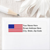 Amerikaanse vlag etiket (Insitu)