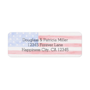 Amerikaanse vlag etiket