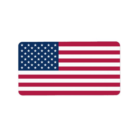 Amerikaanse vlag etiket (Voorkant)