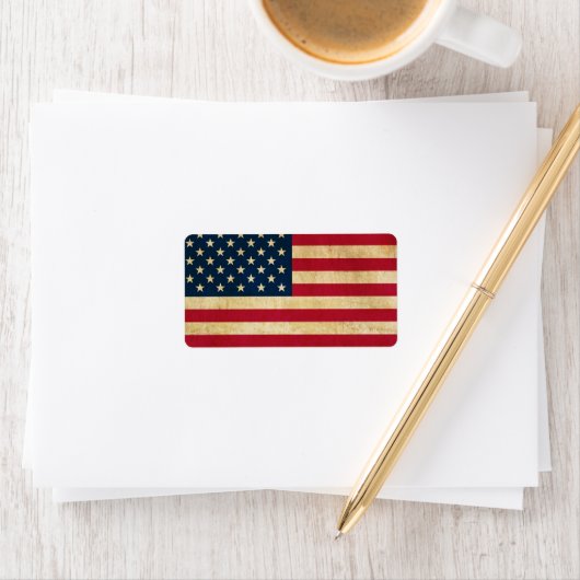  Amerikaanse vlag Etiket (Insitu)