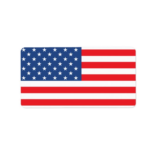 Amerikaanse vlag etiket (Voorkant)