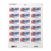 Amerikaanse vlag etiket (Full Sheet)