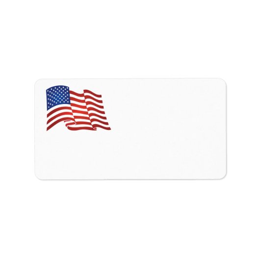 Amerikaanse vlag etiket (Voorkant)