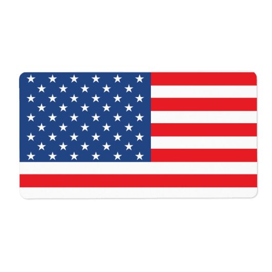 Amerikaanse vlag etiket (Voorkant)