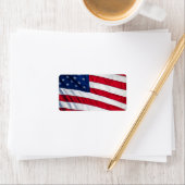 Amerikaanse vlag etiket (Insitu)