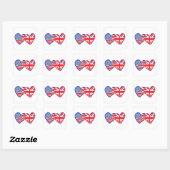 Amerikaanse vlag/EU-vlag Vierkante Sticker (Vel)