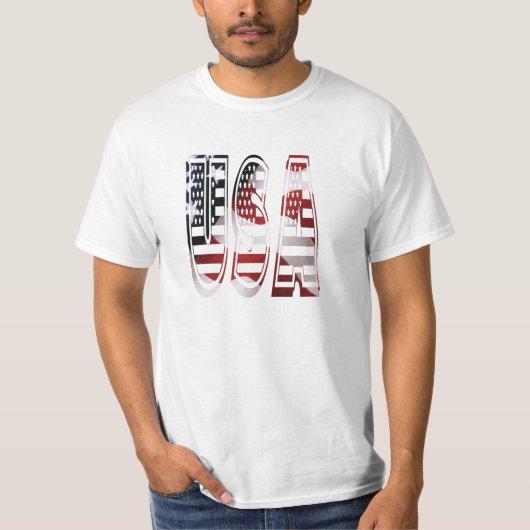 Amerikaanse vlag Fabulous Colors Fun T-shirt (Voorkant)